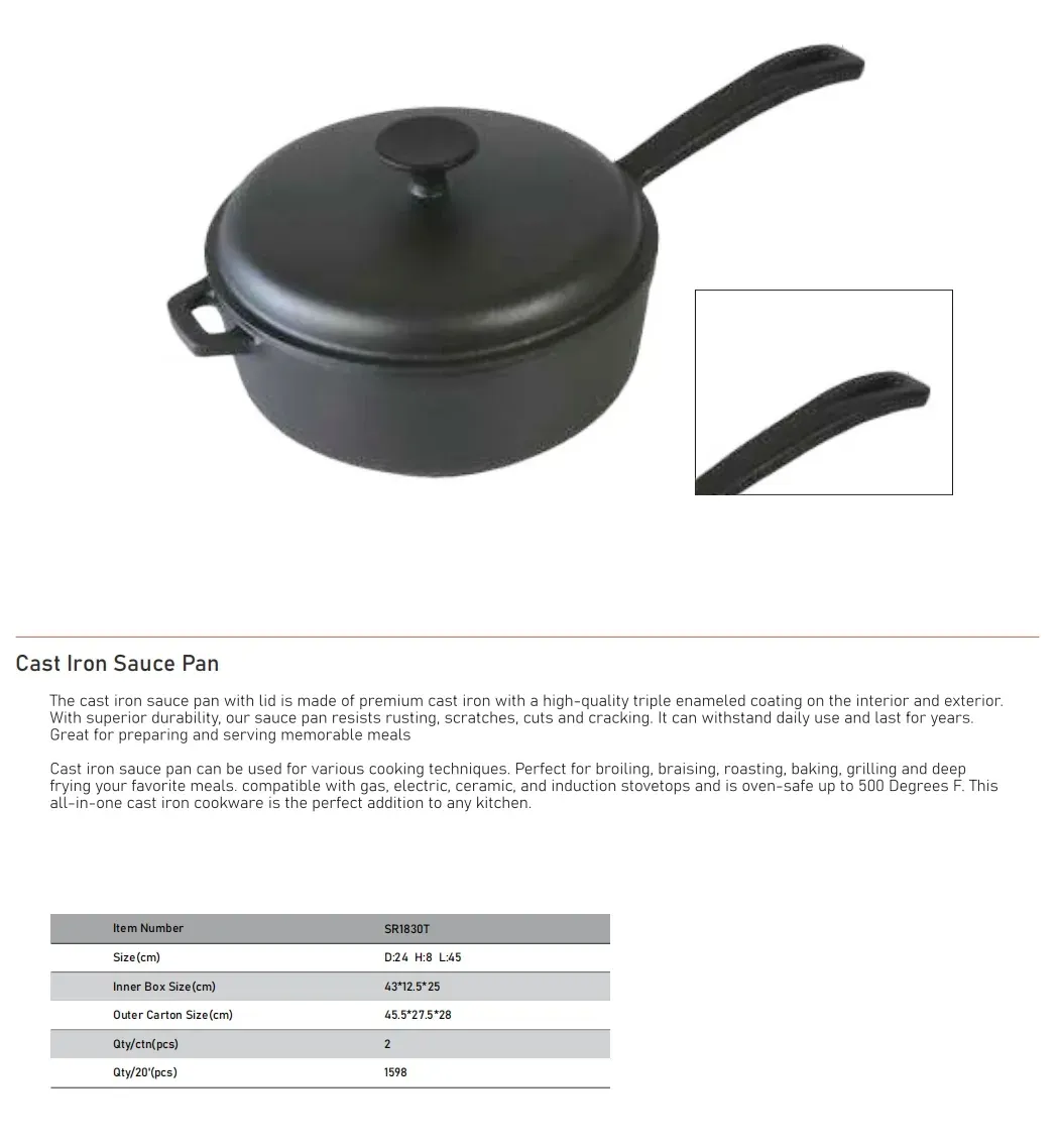 Cast Iron Wok Pan
