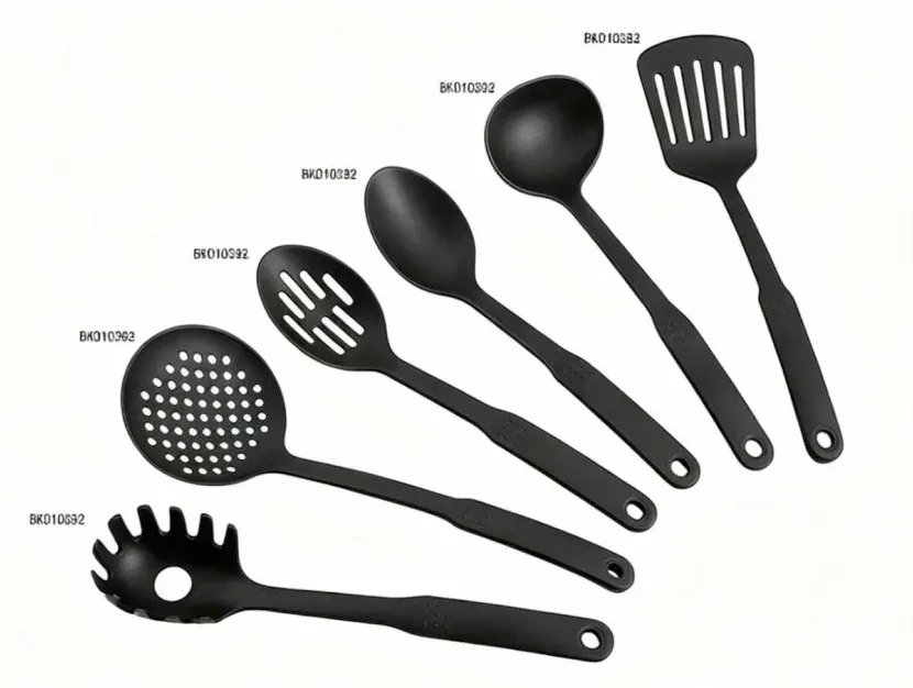 Utensil Set — Black Silicone