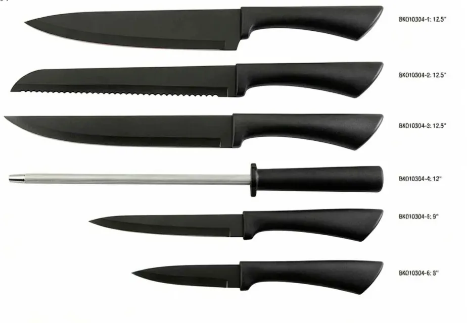 Knife Set — Black Handle