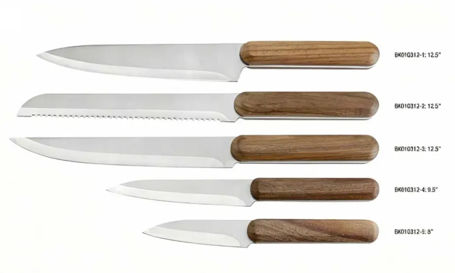 Knife Set — Gold Handle