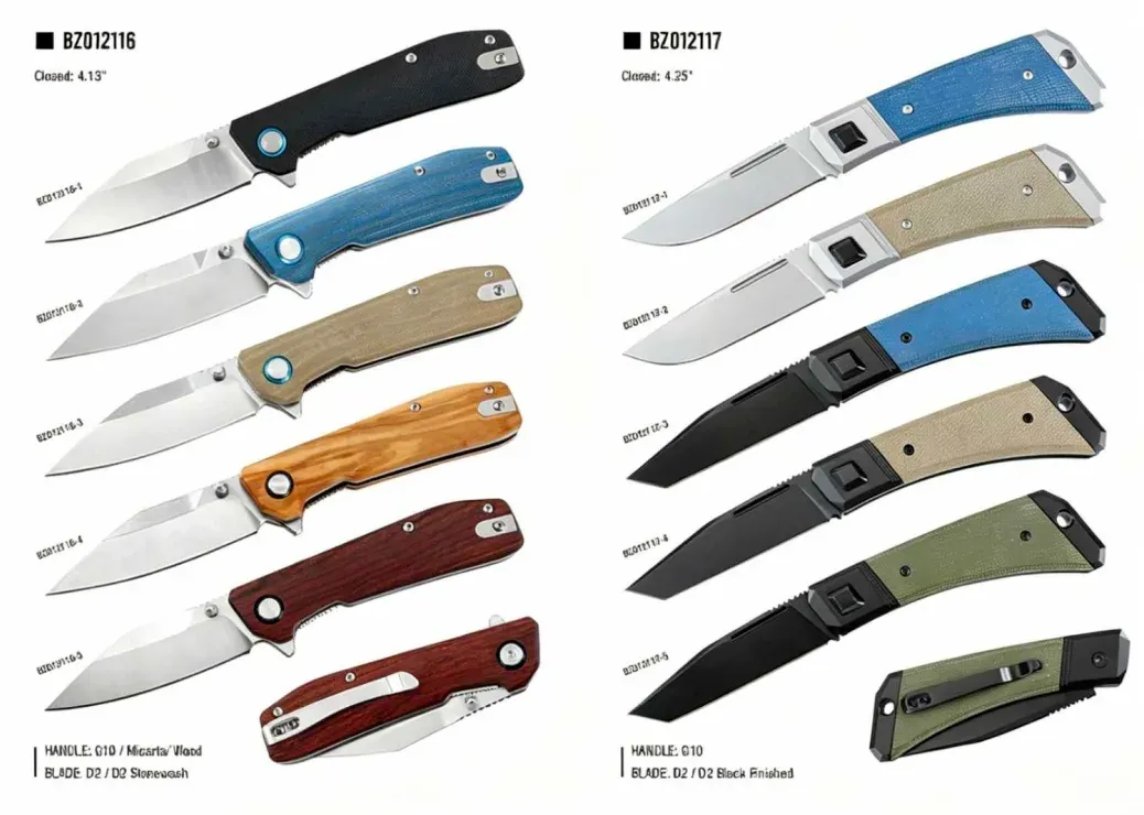 Folding Knife — Colorful Handles
