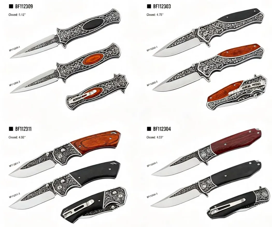 Folding Knife — Wood & Pattern