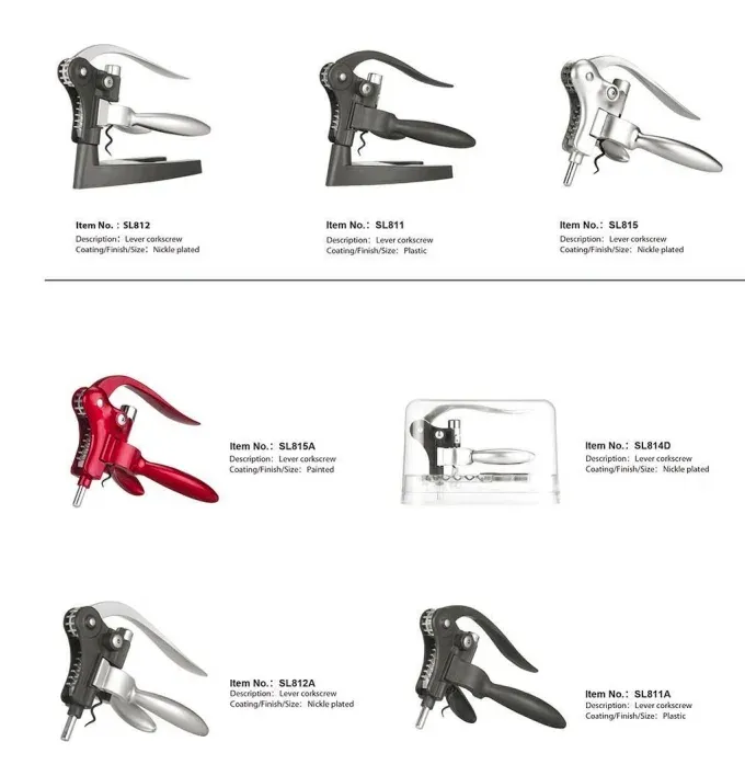 Lever Corkscrew Set